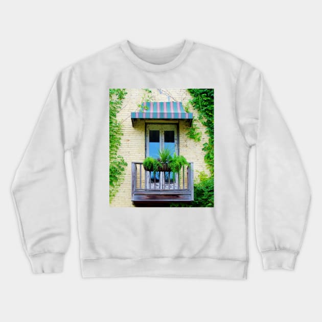 Balcony Doors Crewneck Sweatshirt by Cynthia48